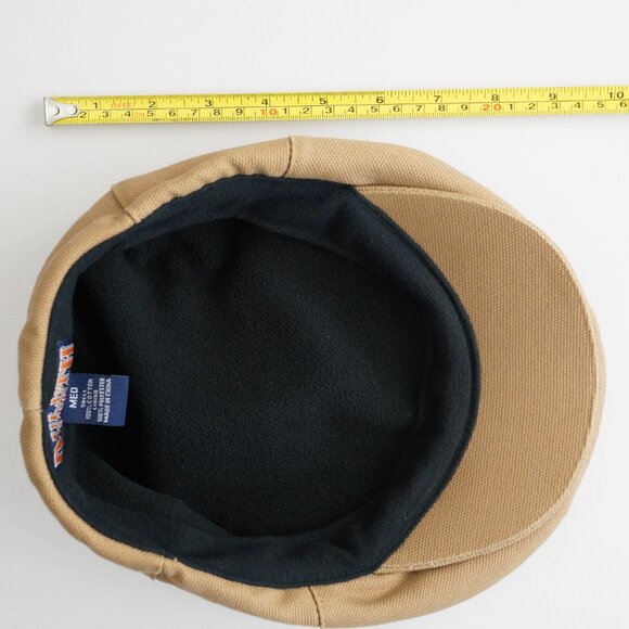 Duluth Trading Fire Hose Drivers Cap Newsboy Cabbie Cap Canvas Brown Mens Size M - Picture 14 of 14